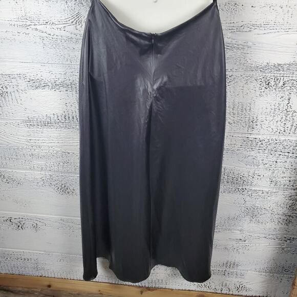 Zara Slip Satin Backless Black Cowl Neck Cocktail Evening Dress New With Tag - Picture 5 of 14